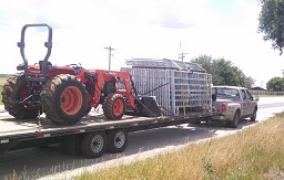 Hauling tractor